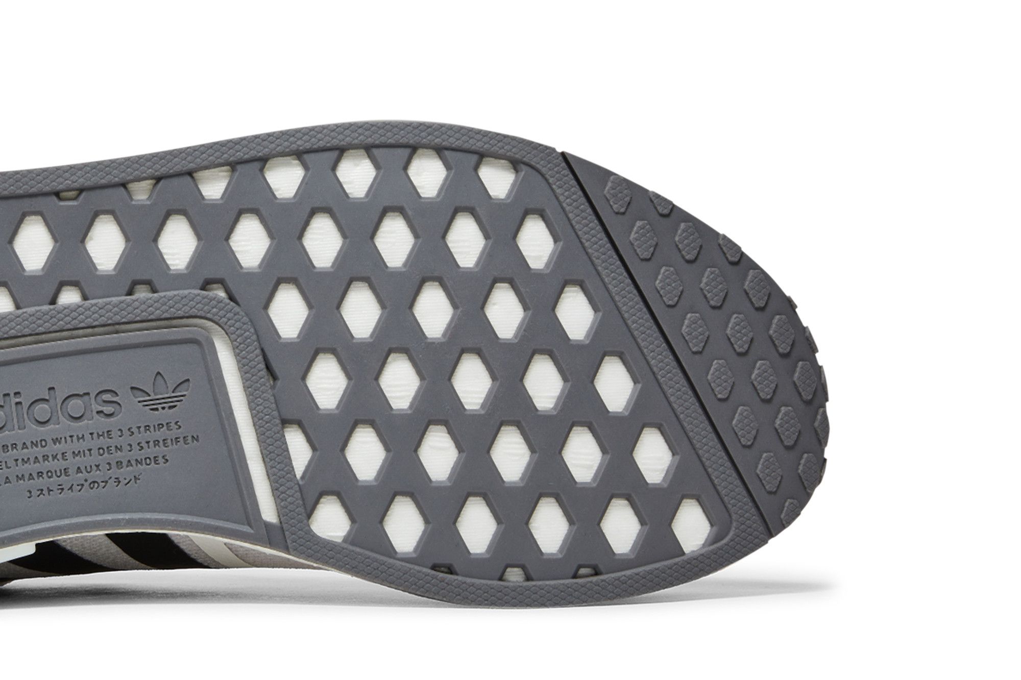 Details for adidas NMD R1 Primeblue 'Blanco Negro Gris' GZ9261