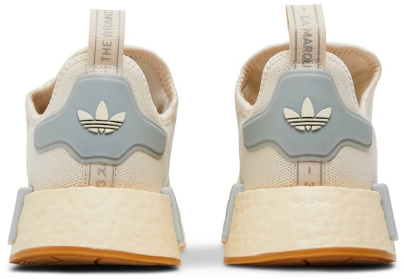 adidas NMD_R1 Primeblue 'Wonder White Gum' Putih Coklat Gula GX8375 Details for adidas NMD_R1 Primeblue 'Wonder White Gum' Putih Coklat Gula GX8375