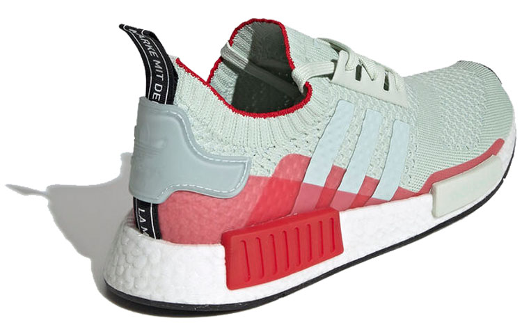 Lookbook adidas NMD_R1 Primeknit 'Linen Green Scarlet' Hijau Linen & Merah EE5078
