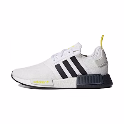 adidas NMD_R1 STLT Primeknit 'White Black Bright Yellow'