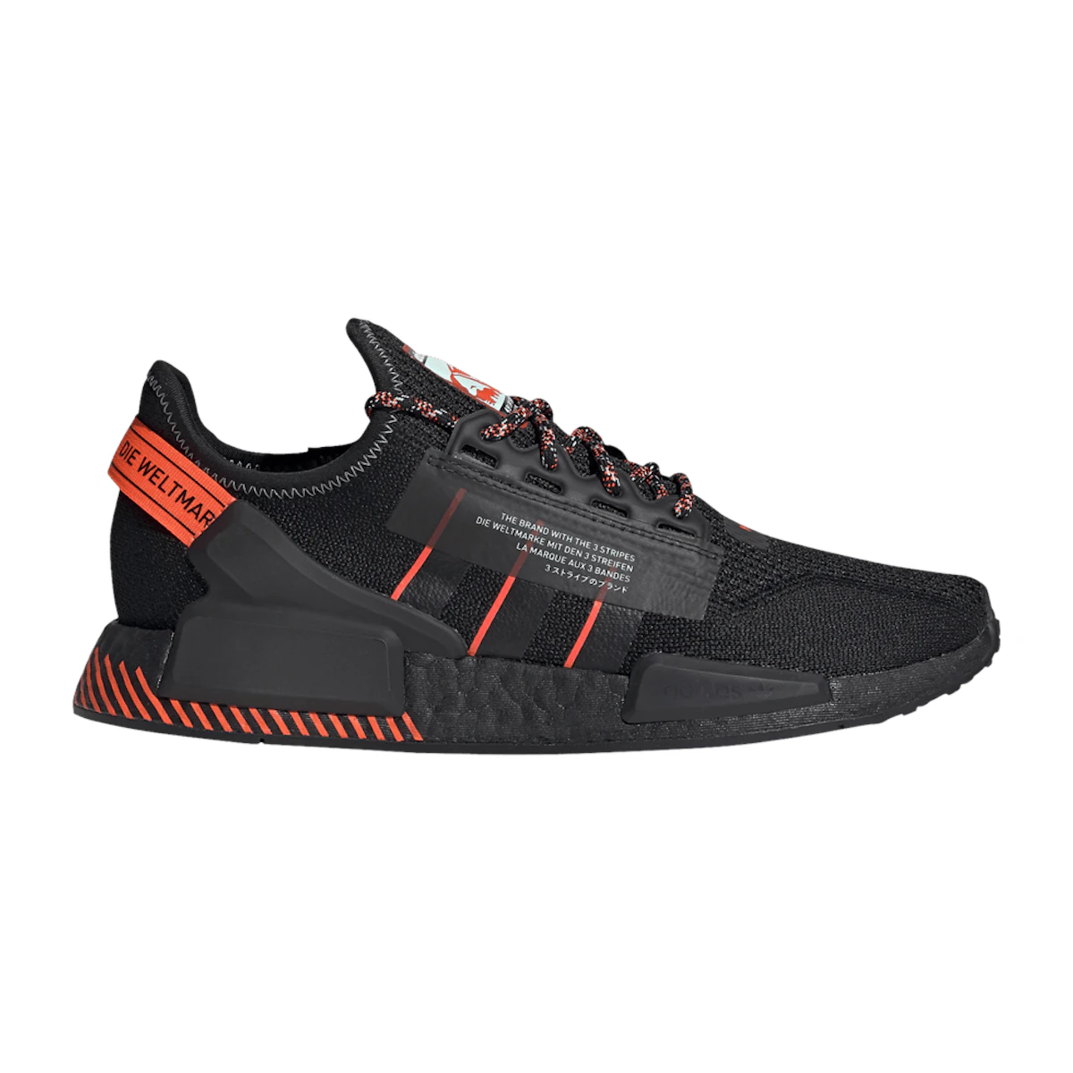 Adidas nmd r1 black solar red on sale