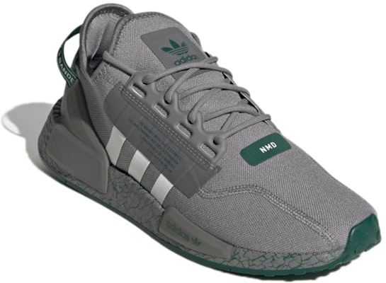 adidas NMD_R1 V2 'Crackled - Grey Collegiate Green' GZ6551 Lookbook adidas NMD_R1 V2 'Crackled - Grey Collegiate Green' GZ6551
