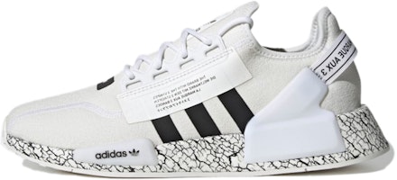 adidas NMD_R1 V2 'Crackled - White Black' GZ6550