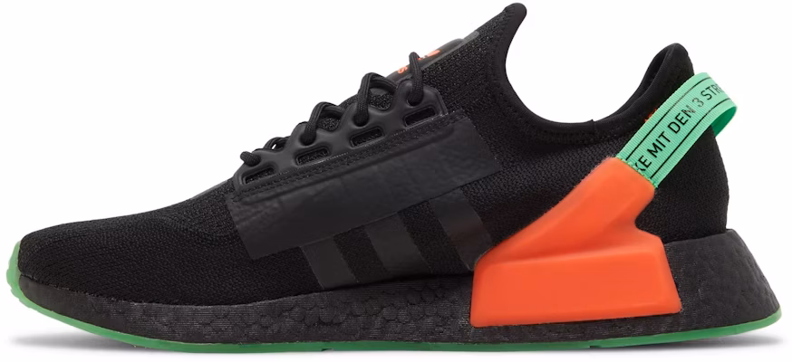 adidas NMD_R1 V2 'Brilla en la Oscuridad - Negro Tinta Sonic' GX1399 Lookbook adidas NMD_R1 V2 'Brilla en la Oscuridad - Negro Tinta Sonic' GX1399
