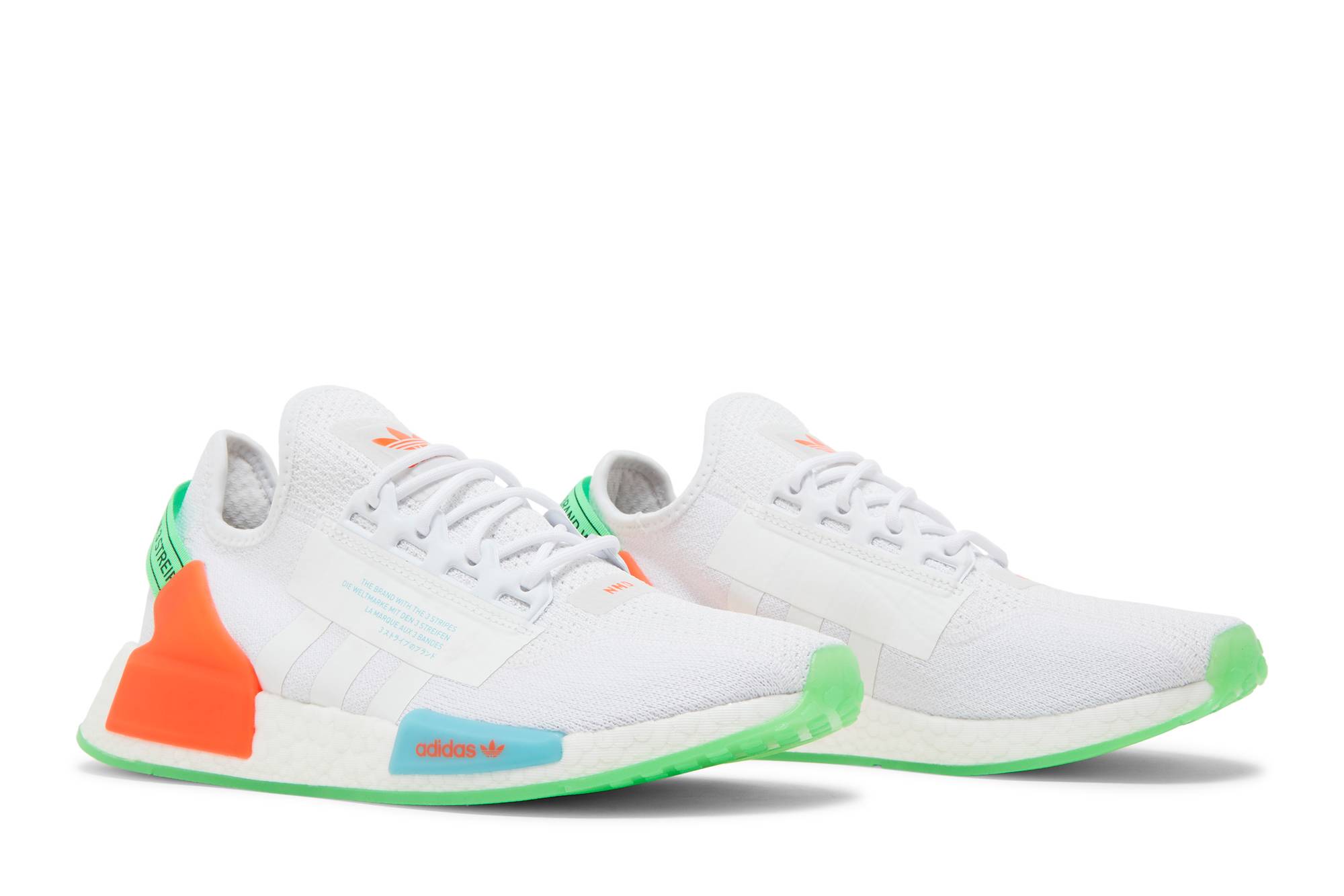 Cheap 阿迪达斯 NMD_R1 V2 '荧光夜光 - 白色声波墨' GX1398