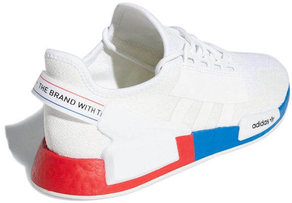 adidas NMD_R1 V2 'White Lush Red Blue' FX4148 Shop adidas NMD_R1 V2 'White Lush Red Blue' FX4148