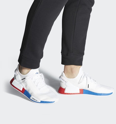 adidas NMD_R1 V2 'White Lush Red Blue' FX4148 Sizing adidas NMD_R1 V2 'White Lush Red Blue' FX4148