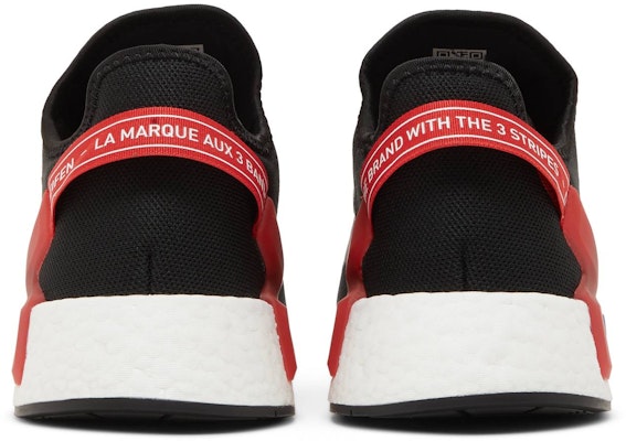 adidas NMD R1 V2 Black Red Blue GY6162 Details for adidas NMD R1 V2 Black Red Blue GY6162