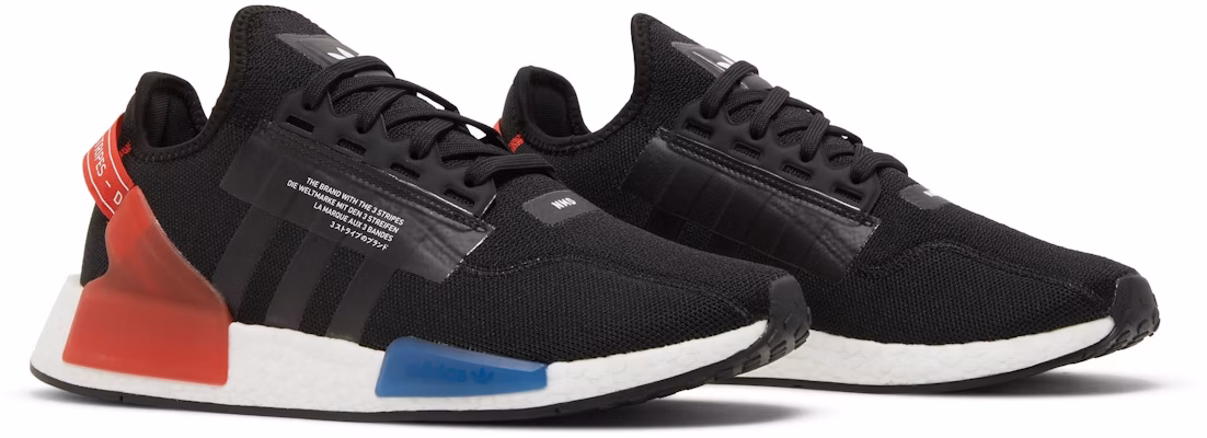 adidas NMD R1 V2 Black Red Blue GY6162 Cheap adidas NMD R1 V2 Black Red Blue GY6162