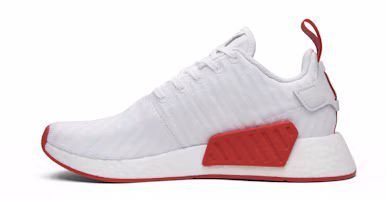 Shop 阿迪达斯 NMD_R2 Primeknit '纯白' BA7253