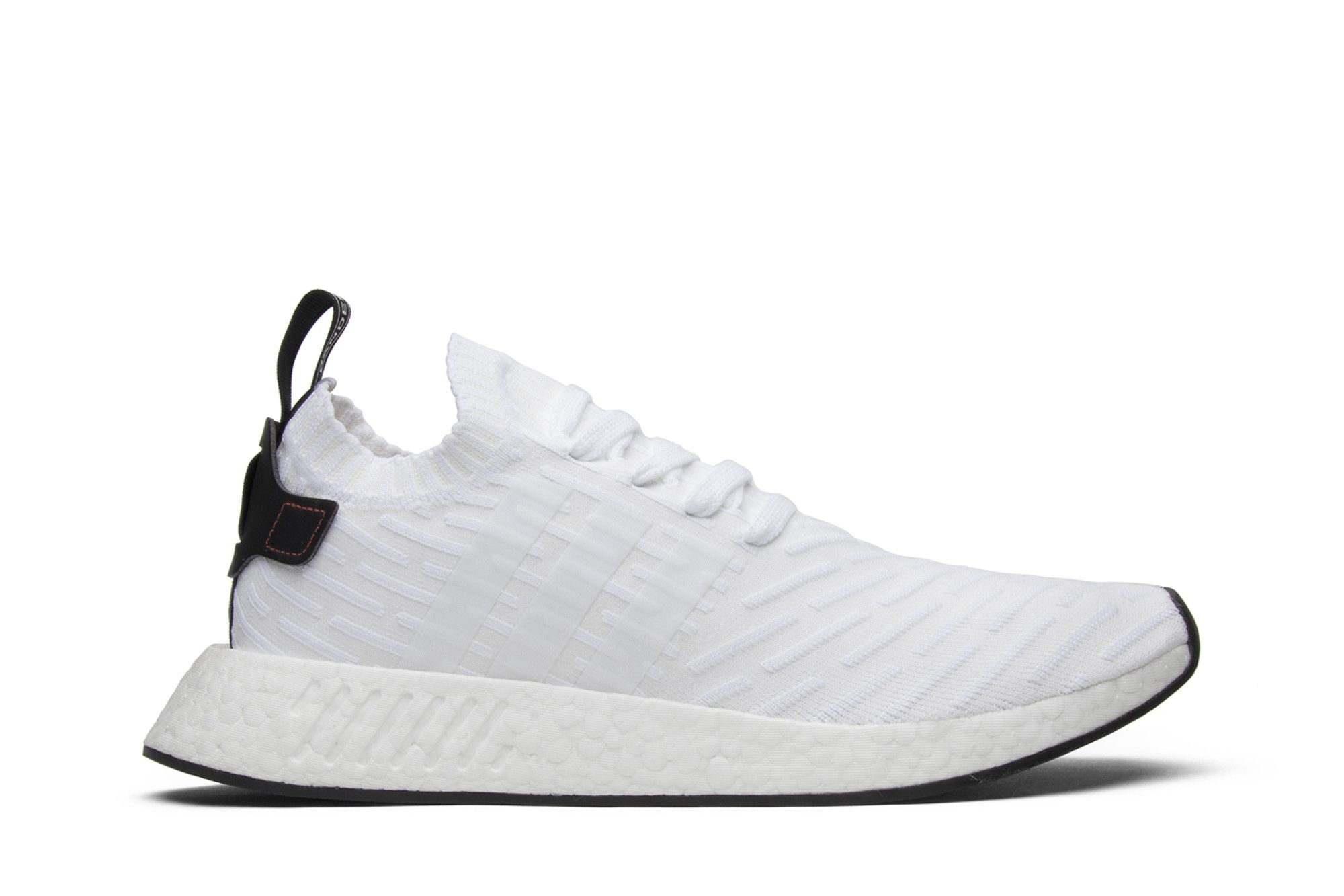 adidas NMD_R2 Primeknit 'White Black' BY3015