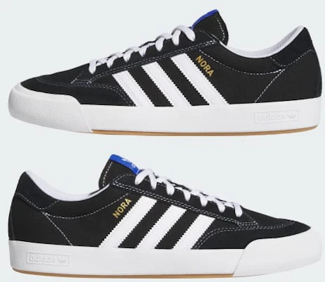 아디다스 노라 스니커즈 코어 블랙/클라우드 화이트/블루 버드 HQ7537 Cheap 아디다스 노라 스니커즈 코어 블랙/클라우드 화이트/블루 버드 HQ7537