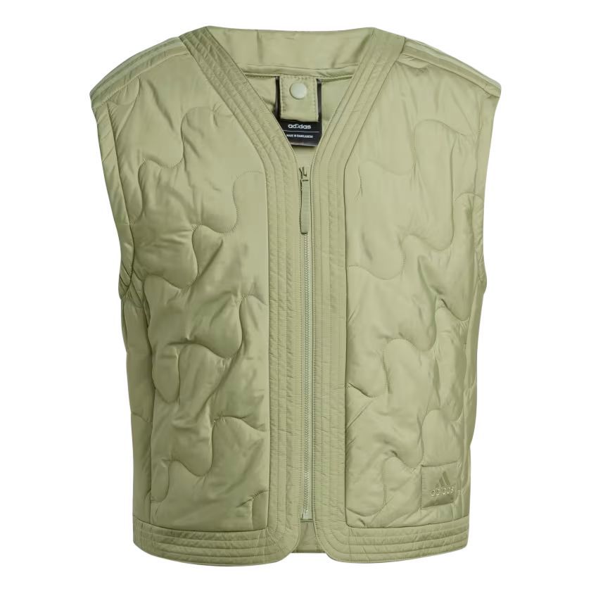 adidas NUGANIC V-Neck Zip Jacket Outdoor Casual - Tent Green IX6702