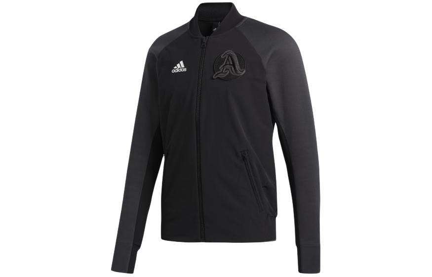 adidas NY M VRCT Logo Colorblock Raglan Sports Training Jacket Black DZ6224