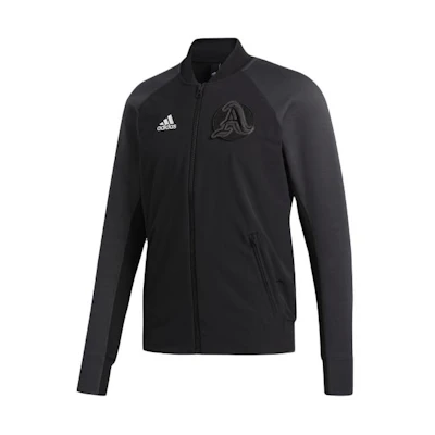 adidas NY M VRCT Logo Colorblock Raglan Sports Training Jacket Black DZ6224