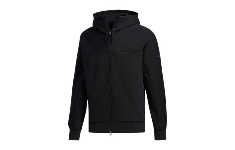 adidas O1 HTT Music Black Hooded Casual Sports Jacket FM9386