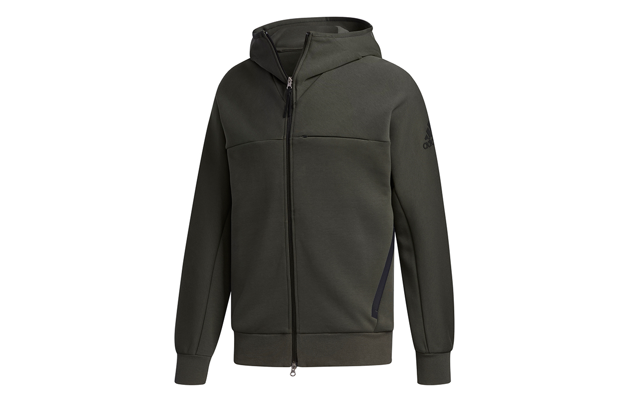 adidas O1 HTT Music Logo Hoodie Jacket - Deep Earth Brown FM9387