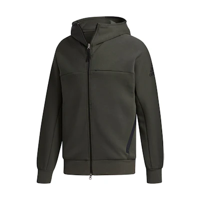 adidas O1 HTT Music Logo Hoodie Jacket - Deep Earth Brown FM9387