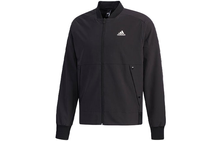 adidas O2 JKT 3S Slim Fit Bomber Jacket Black EH3778