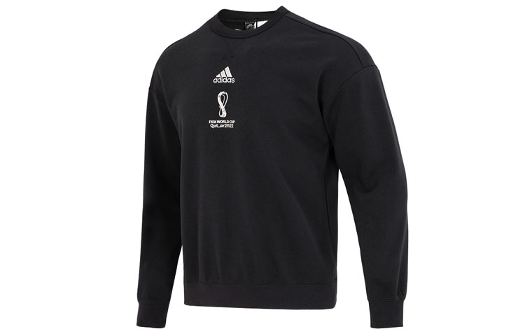 adidas OE CR Sweatshirt Logo Print Pullover Crewneck Long Sleeve Black HD6391