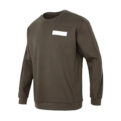 adidas Olive Green Classic Logo Crewneck Sweatshirt HY5838