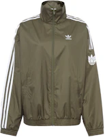 adidas Olive Green Retro Tracksuit Jacket with Side Stripes Unisex JI7534 adidas Olive Green Retro Tracksuit Jacket with Side Stripes Unisex JI7534