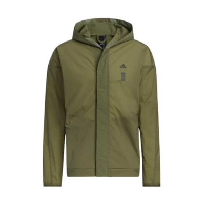 adidas Olive Green Sports Hooded Jacket HE5146