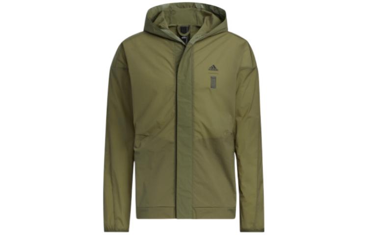 Order adidas Olive Green Sports Hooded Jacket HE5146