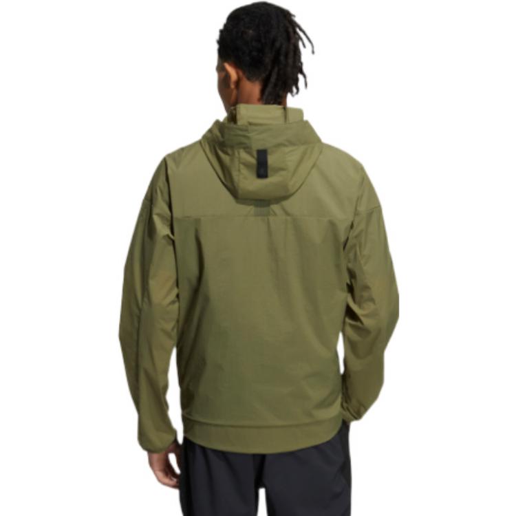 Purchase adidas Olive Green Sports Hooded Jacket HE5146