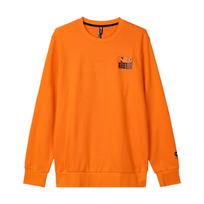 adidas Orange Crewneck Sweatshirt with Back Logo Print HD4631