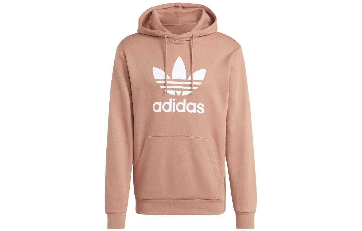adidas Orange Hoodie with Logo Print IA4887