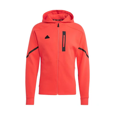 adidas Orange Japanese Zip Hoodie with Logo Print IC8050-JAPAN