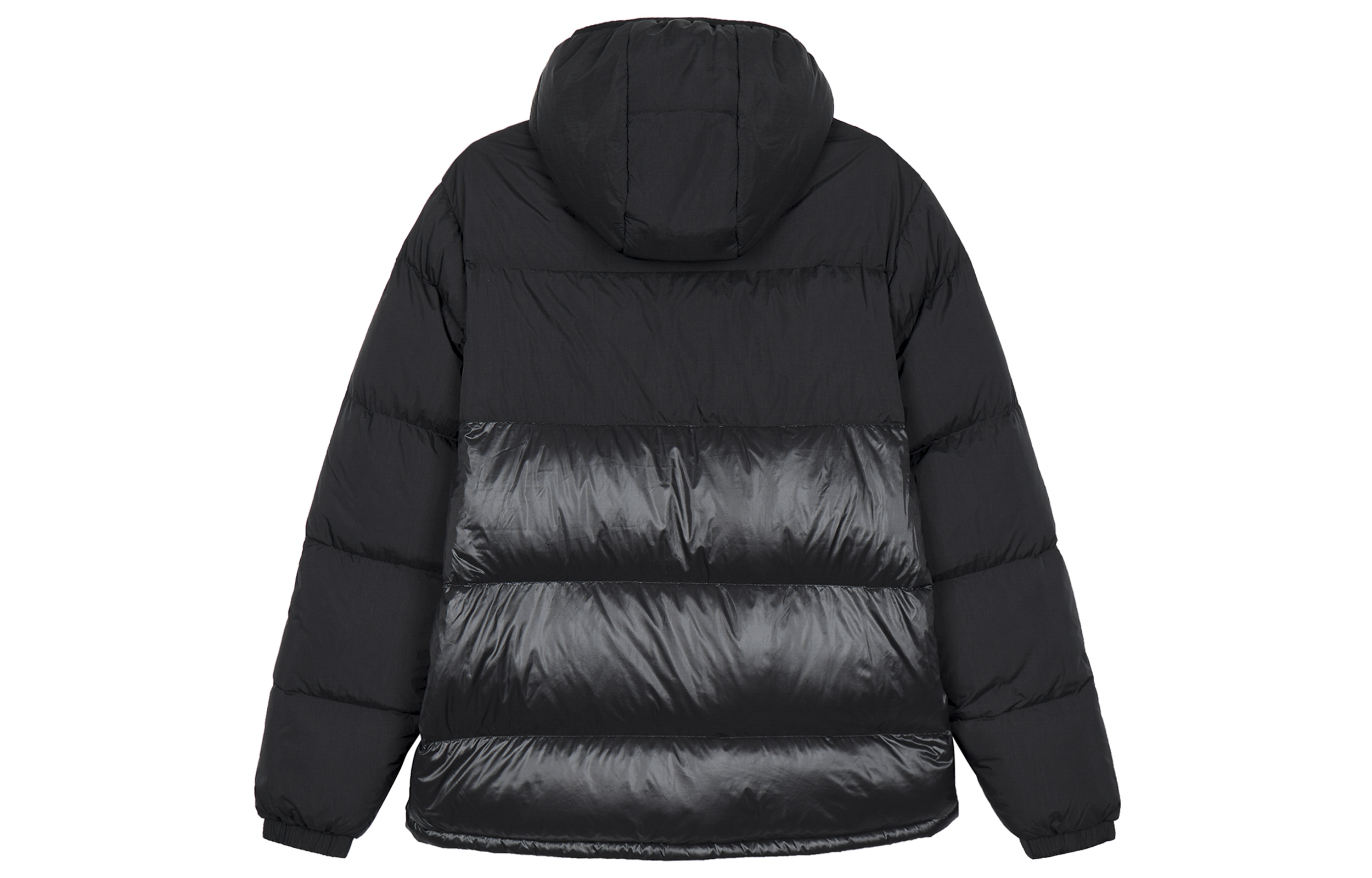 Lookbook アディダスオリジナル 2022 冬 ブラック 刺繍ロゴ入りダウンジャケット. HL9181