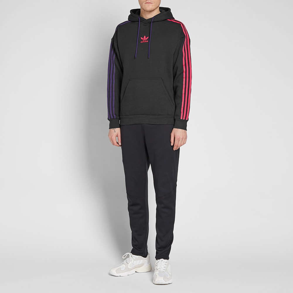 adidas Originals 3-Stripe Hoodie Black Pullover Sweatshirt EC3674 圖 4