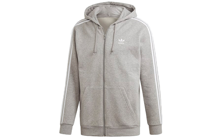 adidas Originals 3-Stripe Zip Hoodie Grey ED5969 圖 2