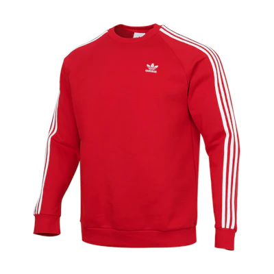 adidas Originals 3-Stripes Crewneck Sweatshirt - Red GN3484