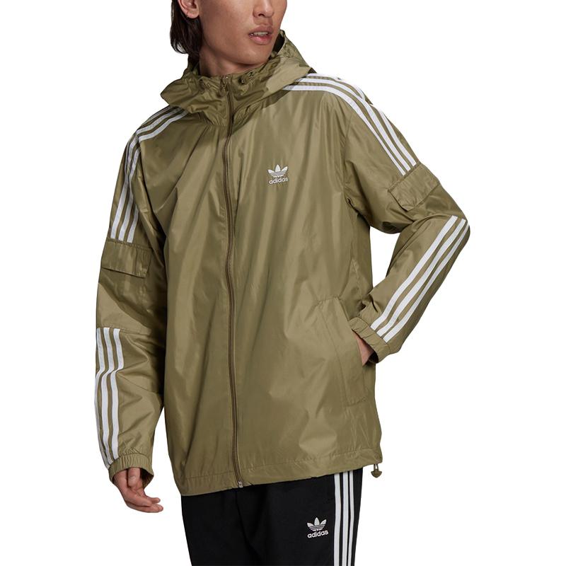 adidas Originals 3-Stripes Hoodie Jacket Olive Green H06684 圖 6