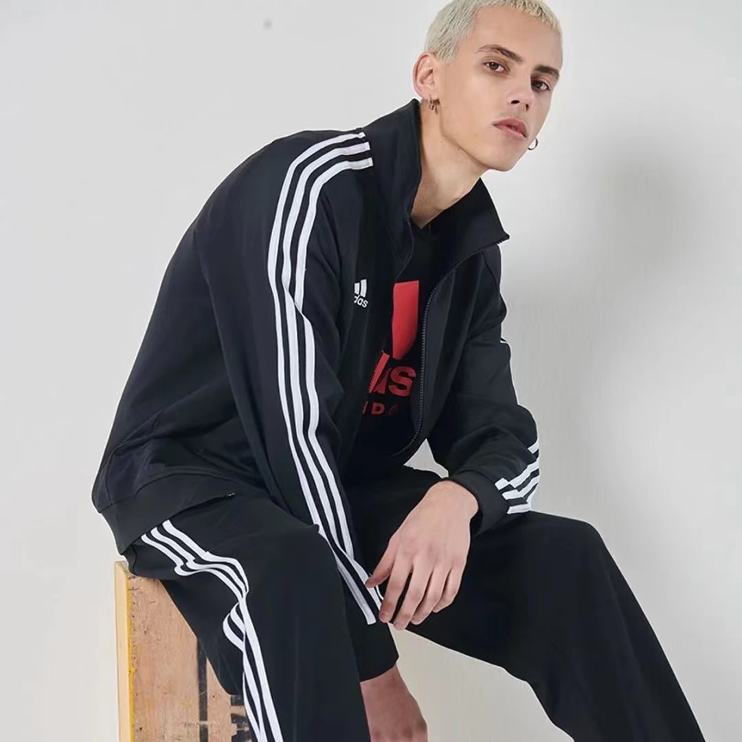 adidas Originals 3-Stripes Retro Track Jacket Unisex Black White TR30JR-BW 圖 6
