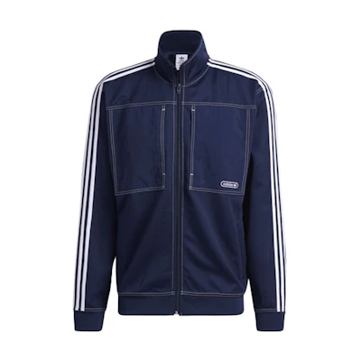 adidas Originals 3-Stripes Track Jacket Navy Blue Sportswear GN3807