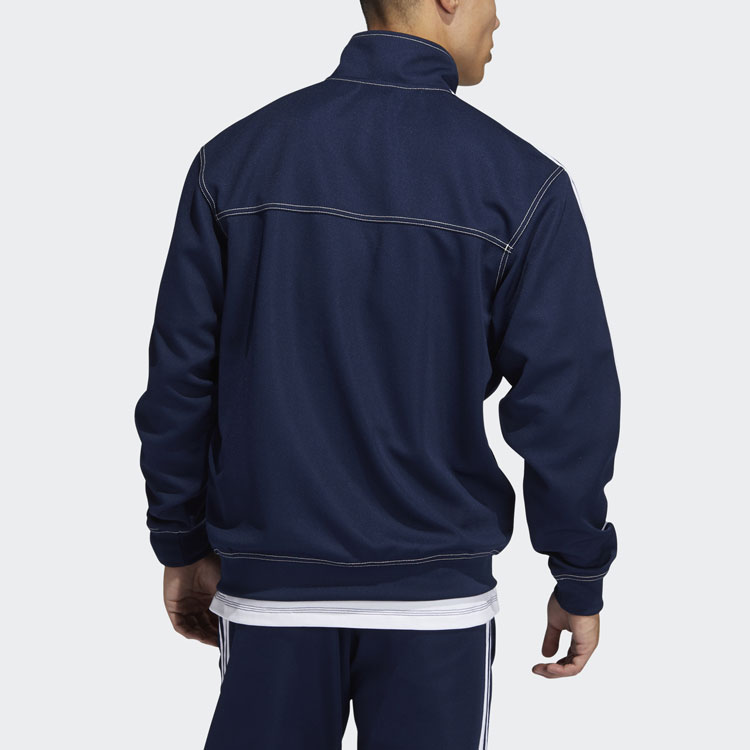adidas Originals 3-Stripes Track Jacket Navy Blue Sportswear GN3807 圖 5