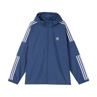 adidas Originals 3-Stripes Woven Hooded Jacket Blue GN3469