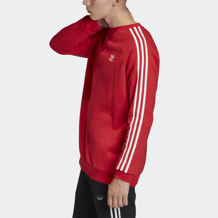 adidas Originals 3 Stripe Crewneck Sweatshirt Red - Japanese Edition FM3761-日版 圖 6