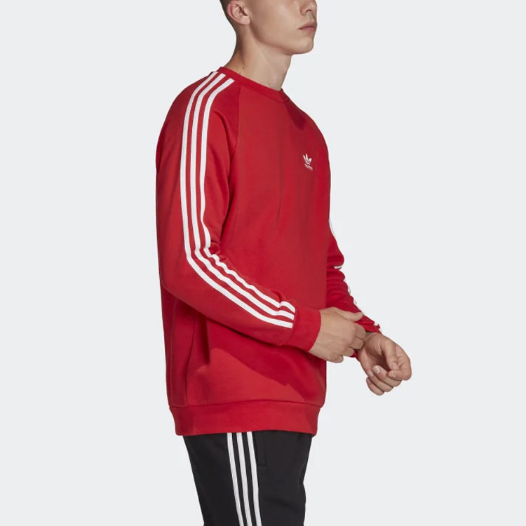 adidas Originals 3 Stripe Crewneck Sweatshirt Red - Japanese Edition FM3761-日版 圖 7