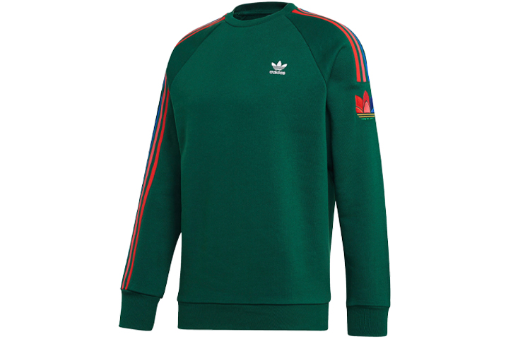 adidas Originals 3D Logo 3-Stripes Crewneck Sweatshirt Green () GF0224