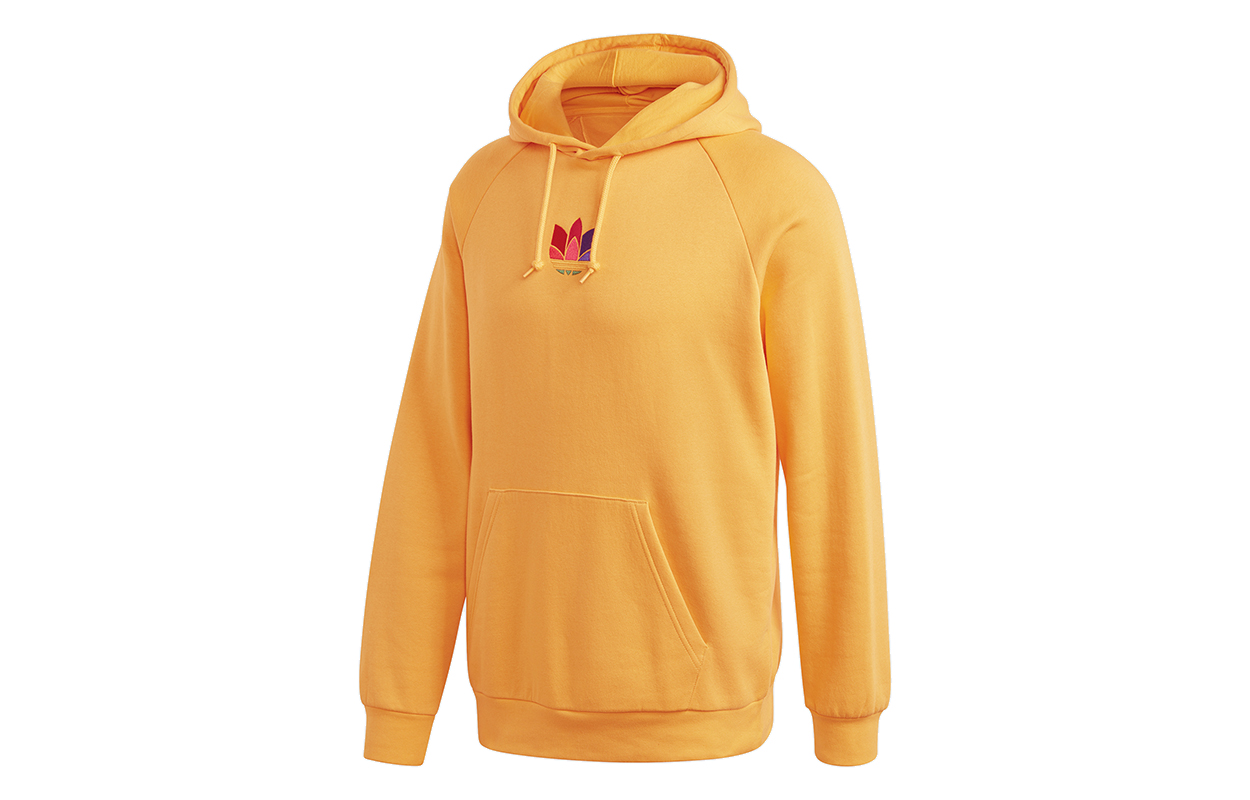 adidas Originals 3D Trefoil Gold Hoodie Casual Pullover Sweatshirt GE6241