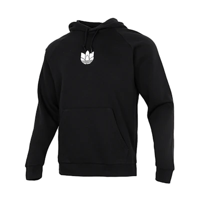 adidas Originals 3D Trefoil Logo Fleece Hoodie Winter Black GN3555