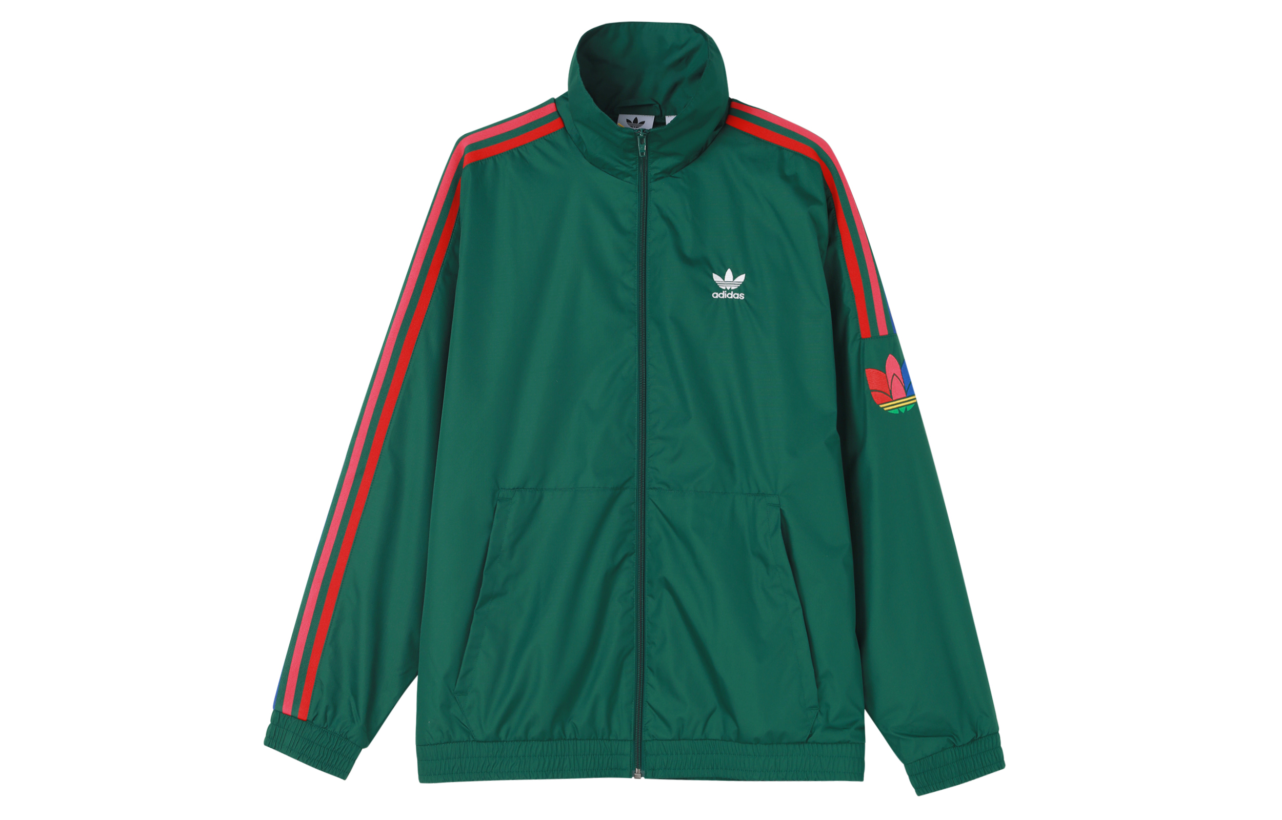 adidas Originals 3D Trefoil Track Jacket Dark Green - Fall Collection GE0847