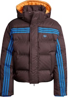 adidas Originals 70s FW24 Premium Puffer Jacket Dark Grey Brown Stylish Warmth. JL9556 adidas Originals 70s FW24 Premium Puffer Jacket Dark Grey Brown Stylish Warmth. JL9556