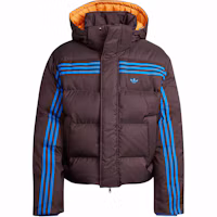 Order adidas Originals 70s FW24 Premium Puffer Jacket Dark Grey Brown Stylish Warmth. JL9556