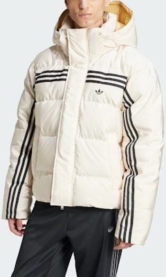 アディダス オリジナルズ 70s プレミアム パファージャケット ホワイト - 柔らかく温かい快適仕様 JN7476 Lookbook アディダス オリジナルズ 70s プレミアム パファージャケット ホワイト - 柔らかく温かい快適仕様 JN7476